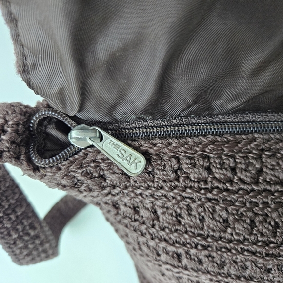 The Sak Y2K Crochet Shoulder Bag Brown - Picture 5 of 12